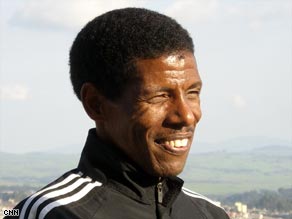 Haile Gebrselassie still trains twice a day, seven days a week.