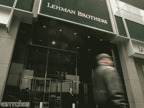 Lehman's stock prices have plummeted 94 percent this year.