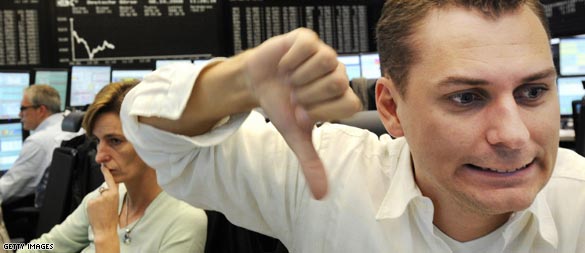 Markets fall despite global rate cuts