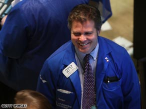 Traders at Frankfurt's Dax sharemarket are buoyed by a surge  in prices on Monday.