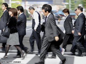 The Bank of Japan warned Monday that the country faced deepening recession.