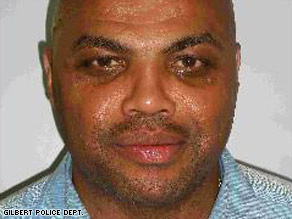 Charles Barkley was driving an Infiniti SUV through a trendy area of Scottsdale on Wednesday, police say.