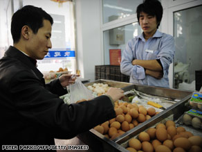 Chinese consumers were taking the news in stride. "Stop eating eggs?" asked one customer. "That's not doable."