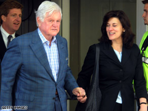 Sen. Edward Kennedy, with his wife, Vicki, learned he has a malignant brain tumor.