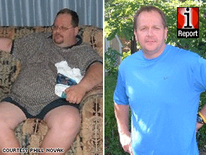 Weighing nearly 400 pounds, man walks off half his weight 