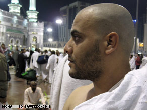 Habib Allah, 24, of Pakistan, said the hajj "changed my thoughts about other Muslims from other countries."