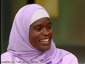 American-born Muslim Mubaraka tries to be open with people so she can help them understand her religion.