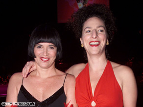 Eve Ensler, left, and Willa Shalit, right, at an event in New York, in 2002.