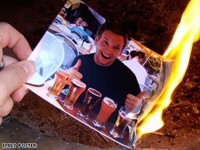 If there is a chance you may get back together with a boyfriend, don't burn his pictures.