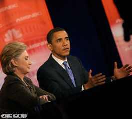 Clinton, Obama clash before key vote