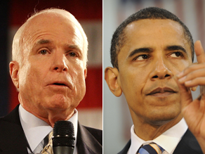 Sen. John McCain is in Canada on Friday, while Sen. Barack Obama talks to Democratic governors.