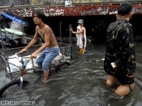 Climate change could increase flooding in coastal areas, like the flooding that hit the Philippines.