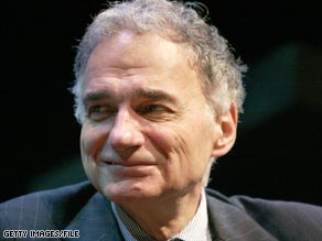 Ralph Nader is running for president as an independent.