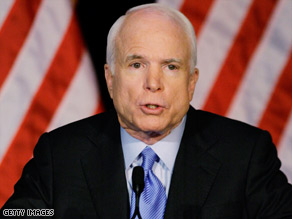 Sen. John McCain's advisers say his experience as a prisoner of war shows he's willing to put his country first.