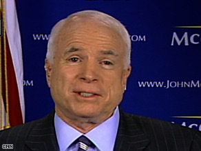 Sen. John McCain says he has a plan to get the economy in order.