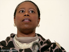 Cynthia McKinney represented a suburban Atlanta, Georgia, district for six terms as a Democrat.