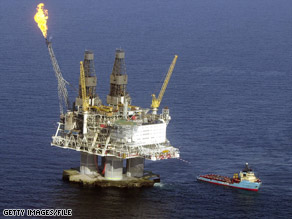 If President Bush can persuade Congress, more oil rigs like this one off Canada could appear off U.S. shores.