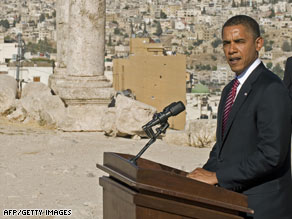 Barack Obama visited Amman, Jordan, where residents are less enthusiastic about the presidential candidate.