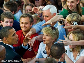 Barack Obama meets with German Chancellor Angela Merkel in Berlin.