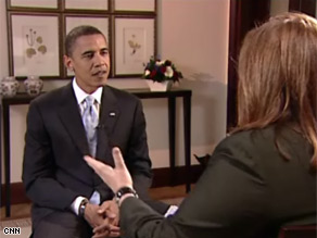 Sen. Barack Obama talks to CNN's Candy Crowley about his overseas trip.