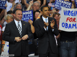Virginia Gov. Tim Kaine is being mentioned as a potential running mate for Sen. Barack Obama.