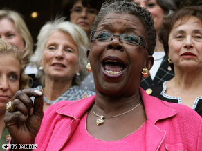 Tubbs Jones, seen in 2005, was the first female black U.S. representative from Ohio. She was elected in 1998.