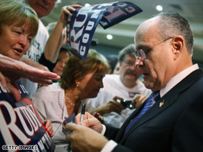 Former New York Mayor Rudy Giuliani will give the keynote address during the RNC convention.