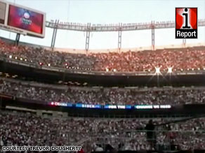 More than 80,000 people filled Denver's Invesco Field to hear Sen. Barack Obama's acceptance speech.