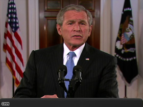 President Bush says John McCain is "ready to lead" the United States.