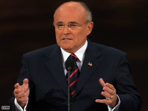 Former New York City Mayor Rudy Giuliani says Gov. Sarah Palin represents a new generation.