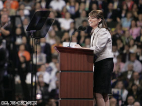 Sarah Palin ripped Barack Obama and said she's ready for the "challenge of a tough fight."