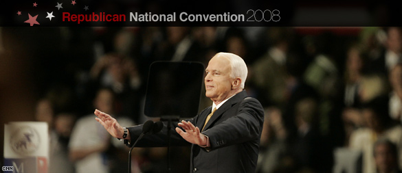 John McCain accepting the Republican Partys nomination. John McCain accepting the Republican Partys nomination. (CNN)