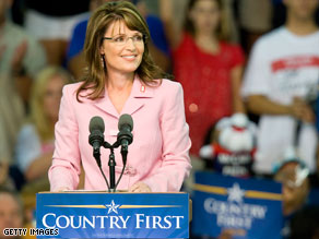 Alaska Gov. Sarah Palin deviated from her prepared remarks to talk about her wardrobe controversy Sunday.