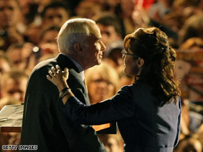 Sources close to John McCain say Sarah Palin was denied a chance to speak at McCain's concession address.