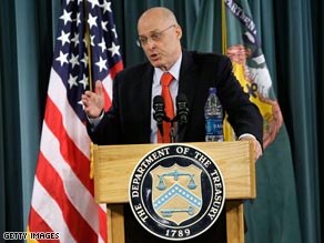 Treasury Secretary Henry Paulson updates the press on the status of the financial bailout program.