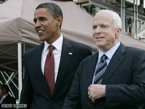 Barack Obama and John McCain attended the 9/11 memorial service together in New York City this year.