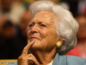 Former first lady Barbara Bush is recovering in intensive care after her surgergy.