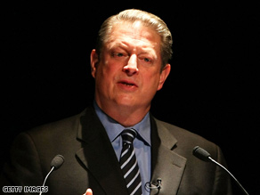 Al Gore delivers a speech at Waseda University November 19, 2008, in Tokyo, Japan.