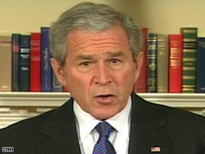 President Bush said Friday that automakers must show they can be profitable businesses by March 31.