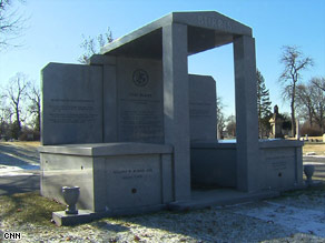 Burris' mausoleum lists his firsts, including being the first African-American attorney general in Illinois.