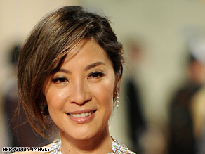 Michelle Yeoh Crouching