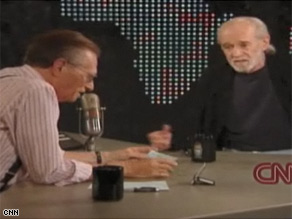 Larry King interviews George Carlin on June 7, 2001.  King knew Carlin for 50 years.