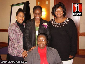 Robyn McGee, top center, says black women need better roles in film.