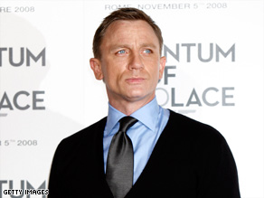 Daniel Craig poses for a photo in Rome, Italy, earlier this month.