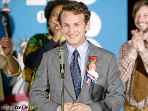 Sean Penn plays San Francisco City Supervisor Harvey Milk in "Milk," directed by Gus Van Sant.