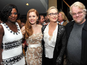 The cast of "Doubt," from left: Viola Davis, Amy Adams, Meryl Streep and Philip Seymour Hoffman.
