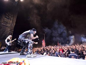 The crowd went wild when Iron Maiden took to the stage in Colombia earlier this year. They're going back in March, 2009.