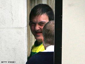 Barry George, left, arrives at a London court in November last year for an appeal hearing.