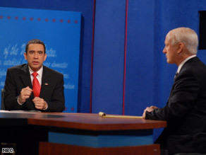 Fred Armisen plays Barack Obama and Darrell Hammond does John McCain on "Saturday Night Live."