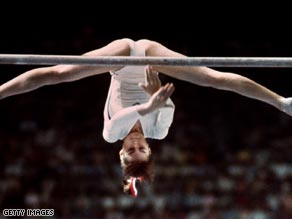 Comaneci scored seven perfect 10s in Montreal in 1976.